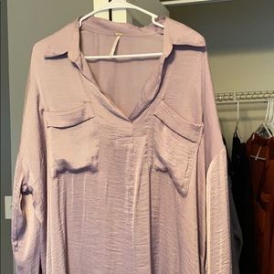 Free People Lilac Dress shirt